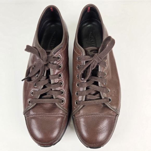 MBT Batini‎ Lace Up Women's Shoes Size EU40 US9-9.5 Brown Leather Rocker Comfort - Picture 5 of 8